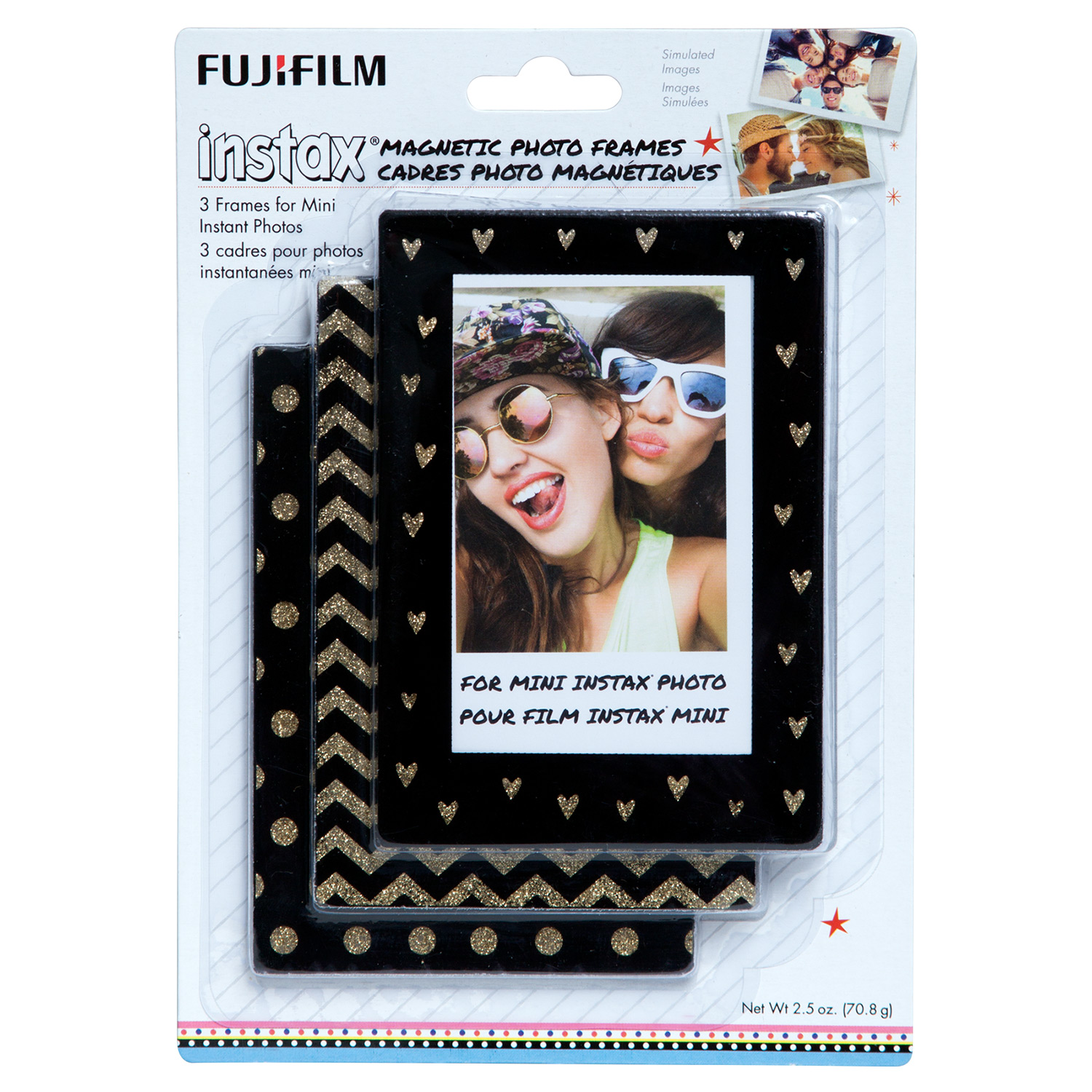 Fujifilm Instax Mini Photo Magnetic Frames Black And Gold